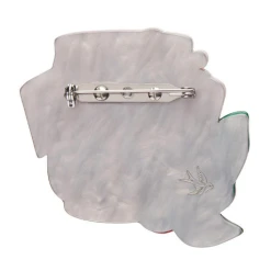 Erstwilder Botanical Fruit Black Cherry Bounce Brooch -Fable England shop BlackCherryBounce2