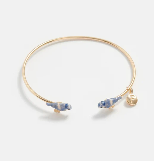 Fable England Blue Tit Bangle - Image 2