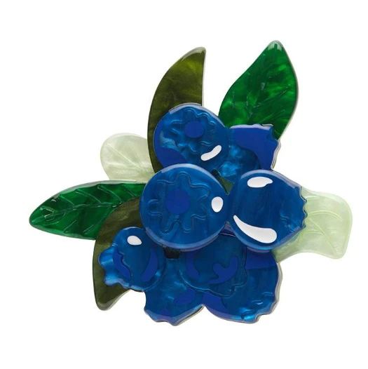 Erstwilder Botanical Fruit Blueberry Hill Brooch 1 Erstwilder Botanical Fruit Blueberry Hill Brooch