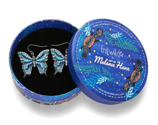 Erstwilder Melanie Hava Butterfly Gunggamburra Earrings 2 Erstwilder Melanie Hava Butterfly Gunggamburra Earrings - Image 2