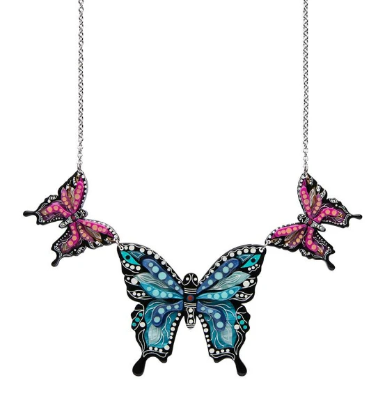 Erstwilder Melanie Hava Butterfly Gunggamburra Necklace Erstwilder Melanie Hava Butterfly Gunggamburra Necklace -Fable England shop ButterflyNL1