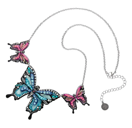Erstwilder Melanie Hava Butterfly Gunggamburra Necklace Erstwilder Melanie Hava Butterfly Gunggamburra Necklace -Fable England shop ButterflyNL3