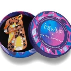 Erstwilder Pete Cromer Wildlife The Choosy Cheetah Brooch -Fable England shop Cheetah2