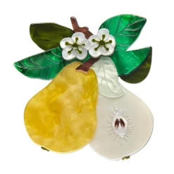 Erstwilder Botanical Fruit Compare The Pear Brooch