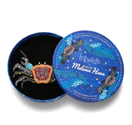 Erstwilder Melanie Hava Crab Gadambal Necklace Erstwilder Melanie Hava Crab Gadambal Necklace -Fable England shop CrabNL3