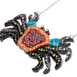 Erstwilder Melanie Hava Crab Gadambal Necklace 2 Erstwilder Melanie Hava Crab Gadambal Necklace -Fable England shop CrabNL4