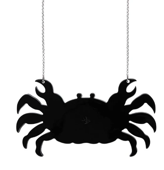 Erstwilder Melanie Hava Crab Gadambal Necklace Erstwilder Melanie Hava Crab Gadambal Necklace -Fable England shop CrabNL5