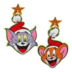 Irregular Choice Tom And Jerry Cute Christmas Earrings
