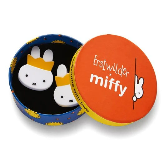 Erstwilder Queen Miffy Hair Clips Set of 2 Erstwilder Queen Miffy Hair Clips Set Of 2 -Fable England shop Hairclips3