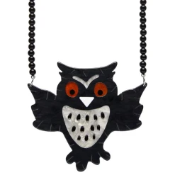 Erstwilder All Hallows Eve A Halloween Hoot Necklace