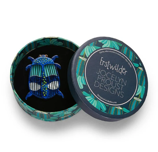 Erstwilder Jocelyn Proust A Jewel Among Beetles Brooch Erstwilder Jocelyn Proust A Jewel Among Beetles Brooch -Fable England shop JewelBettle3