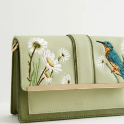 Fable England Kingfisher Embroidered Crossbody -Fable England shop KingfisherCB5