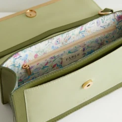 Fable England Kingfisher Embroidered Crossbody -Fable England shop KingfisherCB6