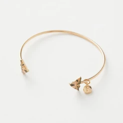 Fable England Enamel Moth Bangle