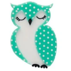 Erstwilder FF22 Olive Owl Brooch