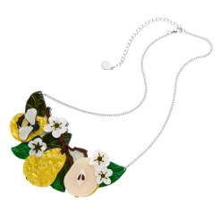 Erstwilder Botanical Fruit Compare The Pear Statement Necklace -Fable England shop PearNL3