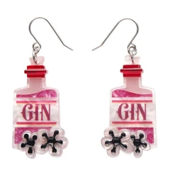 Erstwilder Botanical Fruit Pink Gin Party Drop Earrings