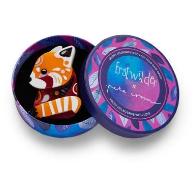 Erstwilder Pete Cromer Wildlife The Rakish Red Panda Brooch 2 Erstwilder Pete Cromer Wildlife The Rakish Red Panda Brooch - Image 2