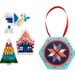 Erstwilder Modern Holiday Mystery Mini Brooch Set Of 3