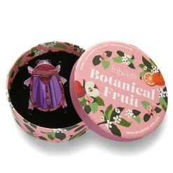 Erstwilder Botanical Fruit Summer Scarab Brooch -Fable England shop SummerScarab3