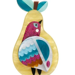 Erstwilder Modern Holiday True Loves Gift Brooch