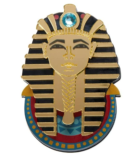 Erstwilder Egyptian Revival The Boy Kind Tutankhamun Brooch Erstwilder Egyptian Revival The Boy Kind Tutankhamun Brooch -Fable England shop Tut1