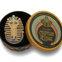 Erstwilder Egyptian Revival The Boy Kind Tutankhamun Brooch 2 Erstwilder Egyptian Revival The Boy Kind Tutankhamun Brooch -Fable England shop Tut2