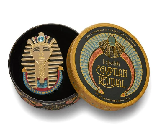 Erstwilder Egyptian Revival The Boy Kind Tutankhamun Brooch Erstwilder Egyptian Revival The Boy Kind Tutankhamun Brooch -Fable England shop Tut2