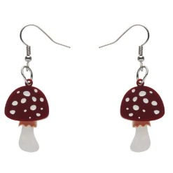 Erstwilder Twinning Toadstools Drop Earrings