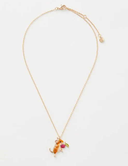 Fable England Enamel Vole Short Necklace 2 Fable England Enamel Vole Short Necklace - Image 2