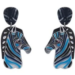 Erstwilder Pete Cromer Wildlife The Zealous Zebra Earrings